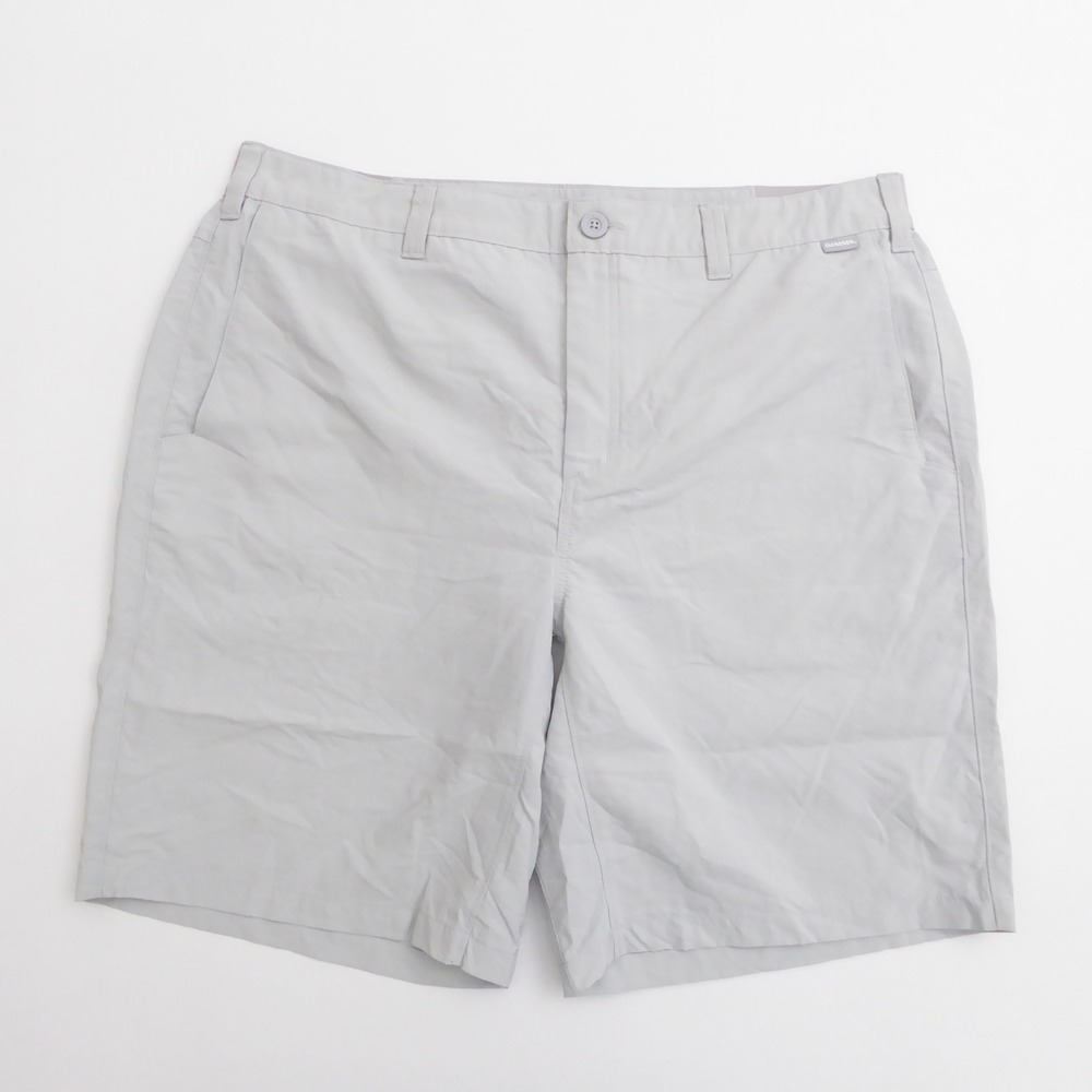 Simms Mens Superlight Fishing Shorts Gray Nylon Performance Outdoor 38